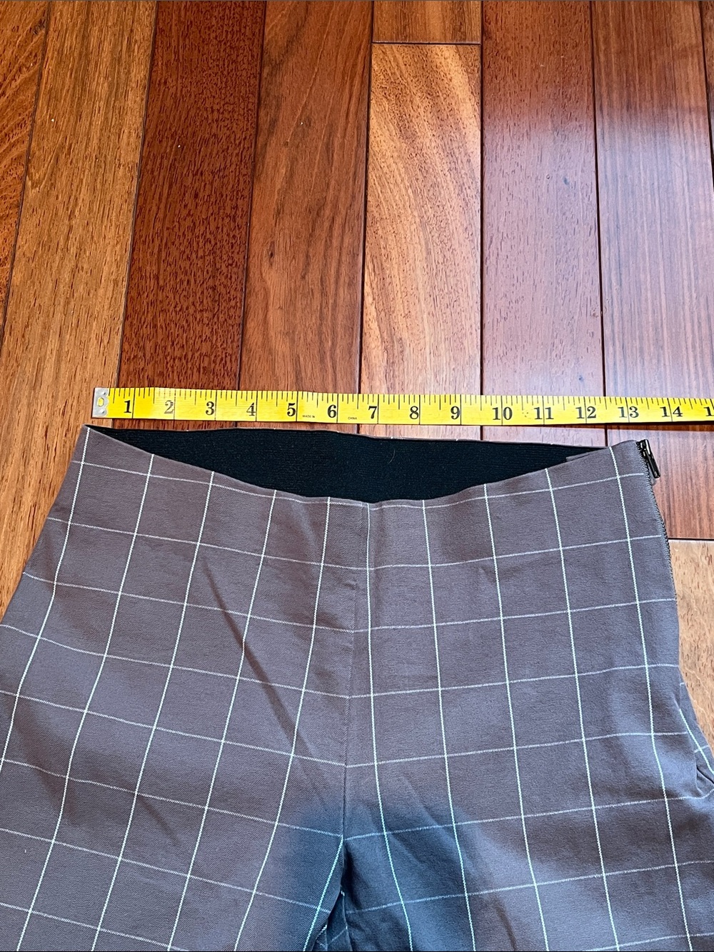 Women’s Brown Windowpane Stretch Dress Pants - Picture 4 of 6